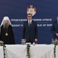 Vučić sa patrijarhom Porfirijem i Dodikom: Zahvalan sam što se bave nametnutom rezolucijom o Srebrenici VIDEO