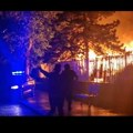 Izbio veliki požar u dvorištu EPS-a Deo grada ostao bez struje i vode (video)