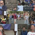 "Znanjem branimo istinu, a istina je jedna - studenti pobeđuju": Protest akademske zajednice ispred Vlade Srbije
