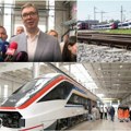 (Foto) predsednik Aleksandar Vučić na predstavljanju novog kineskog brzog voza Soko; Oživeli smo železnicu u Srbiji; Od…