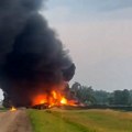 Voz sa opasnim materijama u plamenu: Izdato hitno upozorenje u Severnoj Dakoti zbog incidenta: Iskočio iz šina, pa…