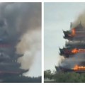 Izbio požar u 1.500 godina starom hramu u Kini Za sve krivi posetioci! (video)