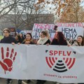 VIDEO: Studenti fakulteta "Dr Lazar Vrkatić" protestnom šetnjom podržali kolege u blokadama