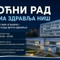 Dom zdravlja Niš: Oko 25 pregleda svake noćne smene, do sada pregledano 5.500 pacijenata