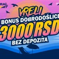 Podigli smo igru na viši nivo, Bonus dobrodošlice sada iznosi vrelih 3000 dinara!