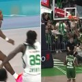 Došao iz NBA i odmah srušio prvaka Evrope: Lesor i društvo gledali zakucavanje godine, obruč se još trese!