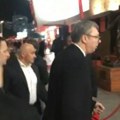 Pogledajte: Predsednik Vučić sa sinom Vukanom bodri Zvezdu protiv Sitija (video)