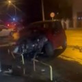 (Video) Jurio "mercedesom", pa se zakucao u automobil i smrskao ga: Jedno vozilo od siline udarca letelo 8 metara, delovi…