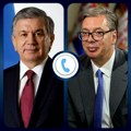 Predsednik Vučić sa predsednikom Uzbekistana: Fokus na jačanju ekonomskih veza i saradnje