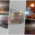 Zabelilo se u srpskom komšiluku! Nestvarni prizori sa čuvene rute, putari pod naletom obilnih snežnih padavina, od jutros…