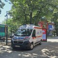 Žena povređena na Dušanovcu: Reklama marketa pala na nju
