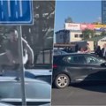 Žestoka svađa, žena pokušava da uđe u auto, mladić završava na krovu i lomi staklo! Snimak ludila u Tošinom bunaru iz…