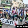 Studenti na protestu 'Pohitajte u Pazar'