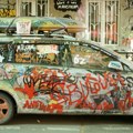 (Foto) Skandalozan grafit osvanuo na automobilu na Detelinari. Ljudi šokirani: "Ja sam lažov"