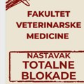 Fakultet veterinarske medicine ponovo u totalnoj blokadi