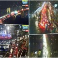 (Фото) Колонама се не види крај, закрчења на све стране Петак и киша узимају данак! Погледајте где је саобраћај најгушћи и…