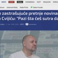 Nove zastrašujuće pretnje novinaru Vuku Cvijiću
