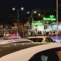Kordon policije u Užicu, policajci sprečavaju blokadu na Autokomandi u Beogradu