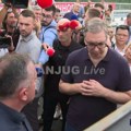Vučić u obilasku Dunavskog koridora: Na samom početku pohvalio radove i upoznao se sa rokovima i detaljima projekta