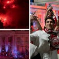 (Foto, video) „Gorela” Atina: 75.000 navijača Olimpijakosa proslavilo istorijsku titulu Evrolige