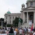 Održan 16. protest 'Srbija protiv nasilja' u Beogradu, pred zgradom Predsedništva ostavljeni zahtevi (FOTO)