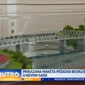 Prikazana maketa novog pešačko-biciklističkog mosta u Novom Sadu VIDEO