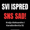 Poziv građanima u svim gradovima da se okupe ispred prostorija SNS-a