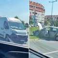 Vozio u kontra-smeru i zakucao se u kombi! Užasna nesreća u Novom Sadu, povređena 2 muškarca (video)