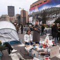 Studenti nastavili blokade u Beogradu: Noć proveli na raskrsnici Ulice kneza Miloša i Birčaninove