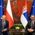 Tusk: Poljska čvrsto stoji uz Srbiju na putu ka EU, Vučić istakao značaj partnerstva dve zemlje