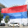 Zastava Srbije preko celog "pinka": Evo kako izgleda sedište televizije Željka Mitrovića uoči današnje protestne šetnje…