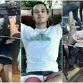 Ubica prerušen u starca sa štapom viri, potom prilazi malom skoletu i ubija ga:Prikazani snimci s nadzorne kamere od 22.34…