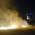 Požar kod stadiona u Podgorici, vatrogasne ekipe izašle na teren