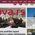 Filipović (NUNS): Ponuda portalu Nova.rs nepristojna, suprotna medijskim standardima