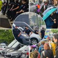 Protesti u Srbiji: Studenti, građani i policija na Sajmu, reakcije nakon okupljanja ispred zgrade Mićina
