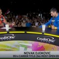 "Ti si dar od boga!" Novak napravio šou na TV-u: Navijači prekidali intervju, voditelj umirao od smeha
