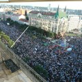 Ovako je juče izgledao Beograd: Reke ljudi i blokade dve železničke stanice