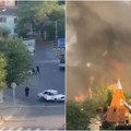 Vide se napadači sa automatskim puškama! Prvi snimci terorističkog napada u Rusiji, gori sinagoga u Dagestanu