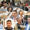 Haos i u Skupštini Beograda: Crvena farba prosuta po stolu predsedavajućeg i govornici VIDEO