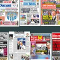 Naslovne strane današnjih novina: Prelistavanje štampe za nedelju, 4. maj 2025. godine