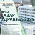 Prvi ovogodišnji Bazar zdravlja u subotu ispred Doma zdravlja