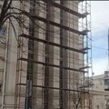 Tončev postavio skele na zgradi Gimnazije, sanacija ipak bez nove fasade