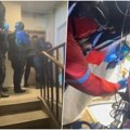 Otkrivena laboratorija droge u Beogradu: Pogledajte kako je policija u specijalnoj opremi razvalila vrata i upala u dva stana…