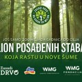 PROJEKAT ZASADI DRVO: U 6. ciklusu stižemo do cilja, a to je MILION POSAĐENIH STABALA KOJA RASTU U NOVE ŠUME