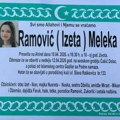 U nedjelju dženaza Meleki Ramović: Posljednji ispraćaj sa Gazilara prema Čašić Dolcu