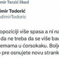 Todorić razvalio Đilasovce "Nema ovoj opoziciji više spasa"
