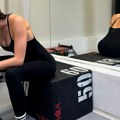 Svaki mišić joj se ocrtava: Glumica se utegla u uski kombinezon, pa nogama udarala džak za boks: Ima telo za medalju