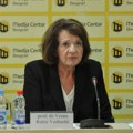 Rakić Vodinelić na protestu ispred Vlade: Nema nazad, nazad je mrak