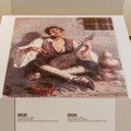 Reljefna reprodukcija slike „Guslar“ Riste Vukanovića u Narodnom muzeju