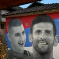 Osvanuo mural Đokovića i Jokića u Beogradu: Dvojica "Džokera" na jednom mestu